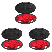 3X Marine Cover Pull Out Deck Plate Hole Deck Plate Kit Hatch with Kayak Boat Fishing Rigging Boat Kayak Accessories