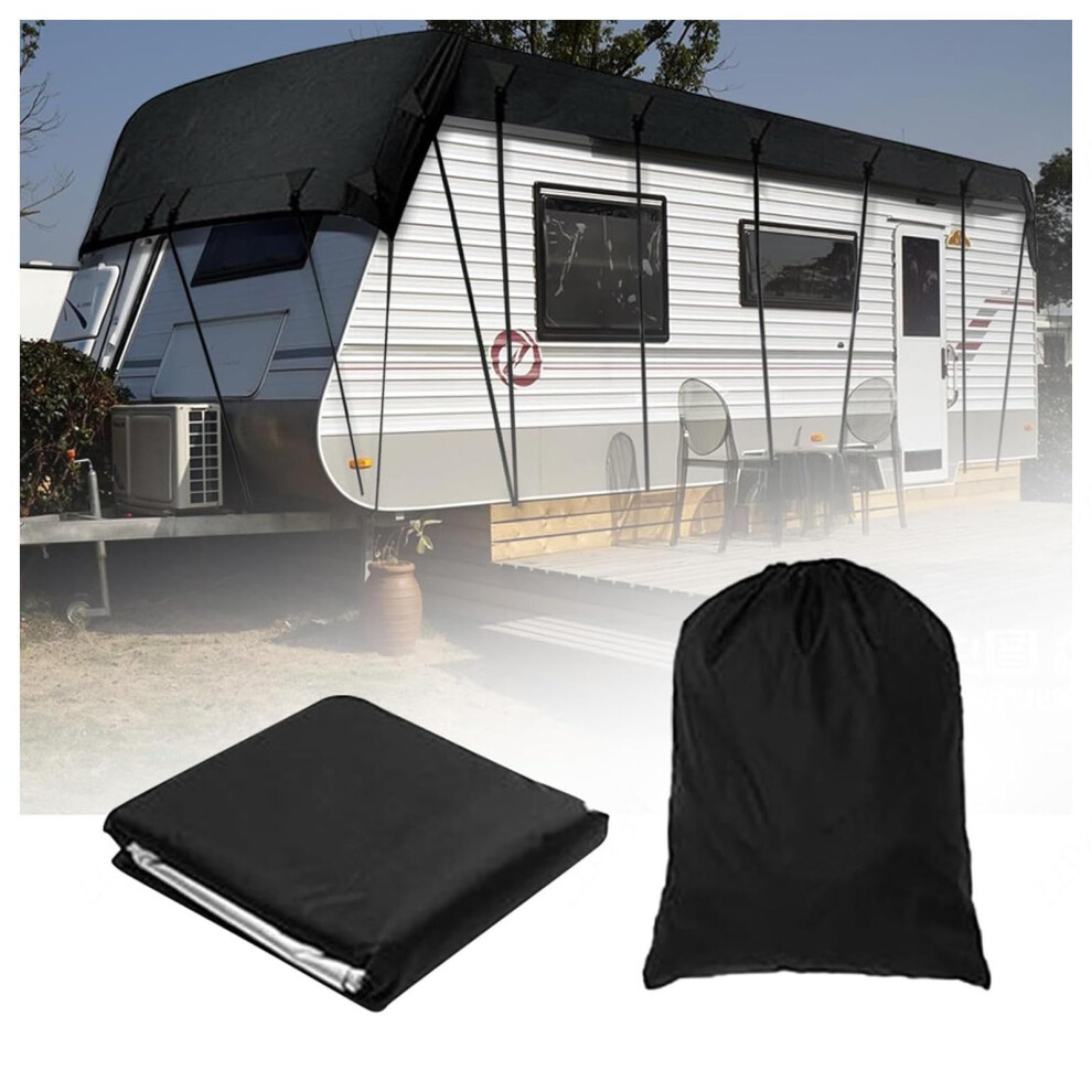 Waterproof Rv Roof Cover 210D Oxford, TearâResistant Camper Roof Protector For Rain And Snow 8.5M3m 9073542714958