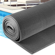 Non Slip Drainage Mat 3x10 ft Commercial PVC Floor Roll for Kitchen Pool Bathroom Wet Areas