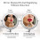 8 Inch Wall Mounted Makeup Mirror LED Lighted Vanity Mirror 7X Magnification USB Rechargeable Extendable Arm 2