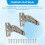 DobradiçAs T de Grau MaríTimo, DobradiçAs de , 4 Polegadas X 2 Polegadas, Sem RuíDo, AçO InoxidáVel 316 Resistente com Parafusos (2 PCS) 7