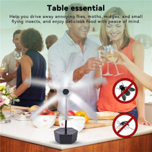 3X Fly Fans for Tables Rechargeable Fly Fans for Food Keep Flies Away Flexible Fly Repellent Fans for Outdoor Table Top