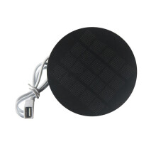 2X  Round Solar Panel 1.2W 5V 110mm with USB Port for Outdoor Mobile Phone Power Charger