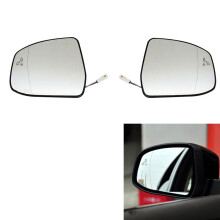 4 Pièces Aile de Porte Rétroviseur Latéral Verre Chauffé Avertissement D'Angle Mort avec Plaque de Support pour Focus MK2 MK3 Mondeo MK4 L + R