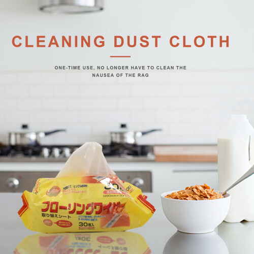30Pcs / Pack Disposable Bed Linen Floor Cleaning Wipes Electrostatic Mop Dusting Paper 5 Packs 2