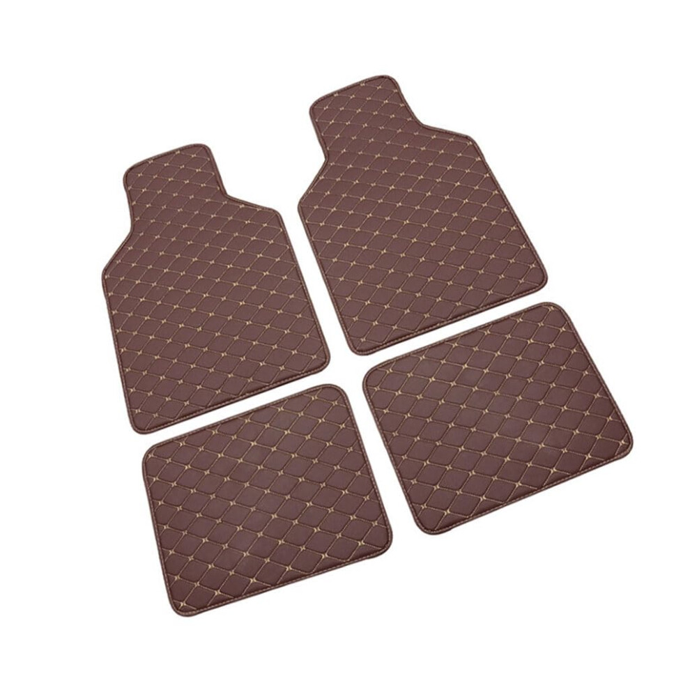 All Weather Leather Floor Mats For Volkswagen Arteon Vw Cc 2019Â2023, Coffee Color, AntiâSlip EasyâClean Design 9771547573449