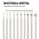 10 Pcs Jewelry Setting Burr - 3/32Inch Shank Stone Setting Burs Cylinder - Cone Shape Lapidary Making Tools 4