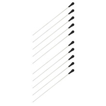 10X Neu Schwarz ABS Handgriff Musical Musiktaktstock Geschenk Weiss 15 Zoll