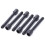 18 Pcs Brass Electric Guitar Tremolo Bridge Saddle Clamp Lock String Screw/String Through Screw Black 1
