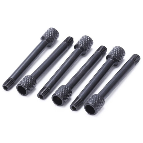 18 Pcs Brass Electric Guitar Tremolo Bridge Saddle Clamp Lock String Screw/String Through Screw Black