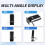 2 Pcs USB Computer Speakers Portable Speaker Stereo 3.5mm with Ear Jack for Desktop PC Laptop 5