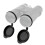 4 Pieces Binoculars Protective Rubber Objective Lens Cap Binocular Best Protect 52-55MM 5