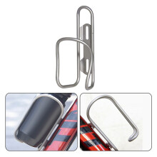 4X Bicycle Kettle Rack Titanium Alloy Hollow Riding Water Bottle Cage Holder with Screws Style A