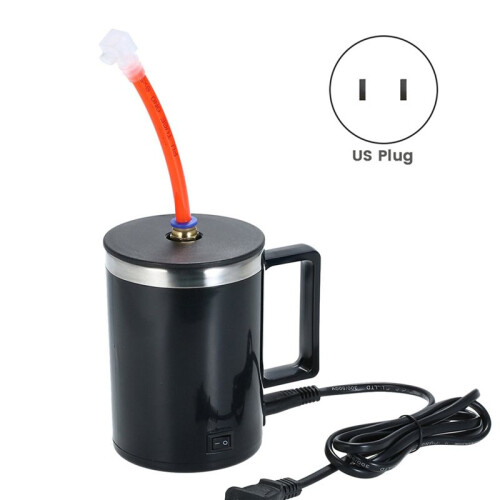 2X Headlamp Polishing Kit Headlight Polish Repair Tool Heating Atomization Cup Electric Heating Cup with Nozzle US Plug 1
