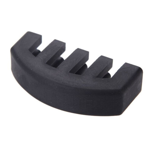 6X Rubber Mute Silencer 4/4 Violin Fiddle Slight Practice Black