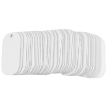 45Pcs Sublimation Blank Dog Tag Aluminum White Sublimation Stamping Tag Pendants Double Sided Blank Stamping Metal Tags