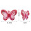 3X Butterfly Wind Spinners Hanging Ornaments Bird Deterrent Wind Catcher Rotating Wind Chime D 4