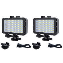2X Diving Light LED Dimmable Night Light Video Light Diving und erwater Light for Go Pro Hero