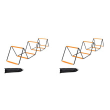 2X Foldable Agility Ladder Soccer Football Training Equipment Jump Speed Coordination Footwork Ladder 8 Grids
