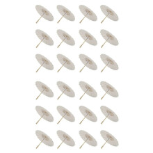 24PCS Paper Parasol 60Cm Beach Umbrella White DIY Umbrella Photography Props for Baby Shower Party Wedding
