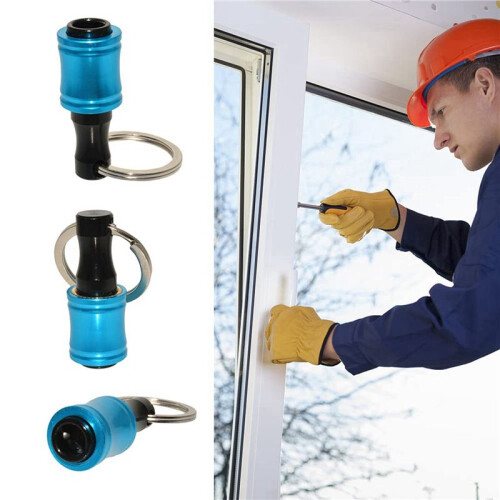 24Pieces 1/4 Inch Hex Shank Bits Holder Keychian, Keychain Extension Bar Screwdriver Bit Holder Socket Adapter 2
