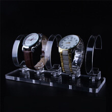 Trasparente Supporto per Display in Acrilico da 24 Bit per Orologio, Supporto per Vetrina, Supporto per Orologio da Polso Trasparente, Custodia per