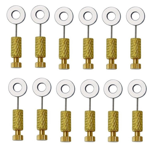 24Pcs DIY Tools Handmade Leather Goods Tools Suture Fixing Needle Leather Goods Fixed Needle Stitching 6-12mm 1