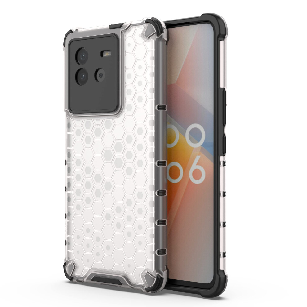 Case With Camera Protection, Shockproof Antidrop Hard Pc Tpu 2 In 1 Cover For Vivo Iqoo Neo 6 White 9330225004493