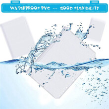 96 Pieces Binder Pockets 6 Holes Zipper Binder Pouch Folders Clear Waterproof PVC Loose Leaf Bags (A6)