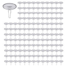 200Pack Ceiling Hooks Adhesive Removable Wall Hanger, 2cm Disc Sticky Ceiling Hooks for Festival Wedding Christmas Decor