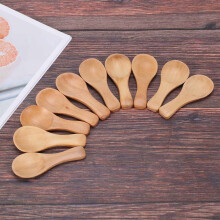 Short Handle 100 Packets of Small Wooden Spoon, Perfect for Small Jars of Jam, Spices, Condiments, Seasonings, Sugar