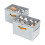 Pack of 2 Shoe Protector 8 Dividers Large Capacity-grey 1