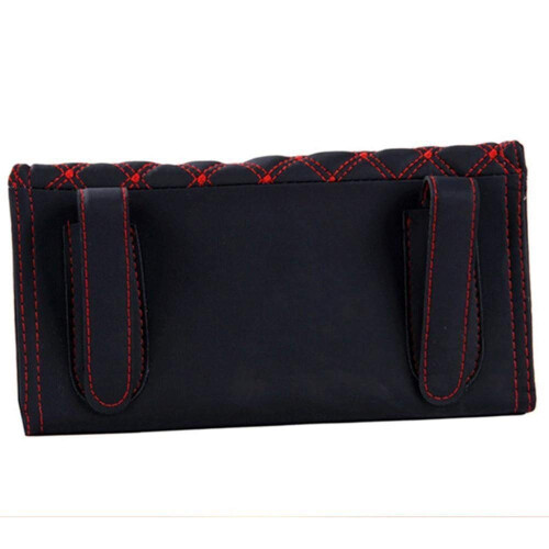 Leather Car Sun Visor Tissue Holder with Storage, OneHand Access, Universal Fit Organizer 1
