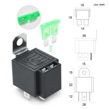 12 Pièces 5 Broches SPST Relais électrique Automobile 12 V 30A Voiture Fusible Relais Interrupteur Faisceau de Câbles Accessoires de Voiture