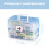 Three Layer Storage Box with Handle, Clear Plastic Folding Organizer for Medicine, Crafts and First Aid 3