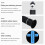 Wine Tester Handheld Refractometer Sugar Content Tester Sugar 0-40% Alcohol 0-25% Alcohol Tester 10