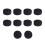 10Pcs Plastic Bass Drum Felt Pad Replacement Drum Felt-WC72 1