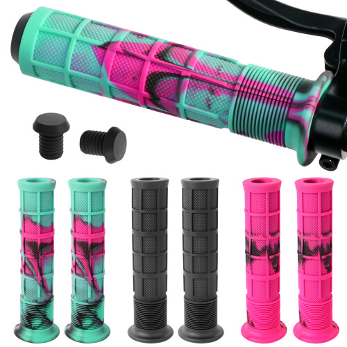 Breathable Bicycles Grip Bikes Handlebar Grip for 22.2mm-Black 2