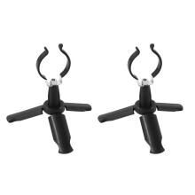 Ice Fishing Stand Plastic Base Steel Clip-black trumpet