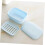 2pcs Double Layer Soap Dish with Lid for Bathroom and Kitchen, Keeps Soap Dry and Clean 4
