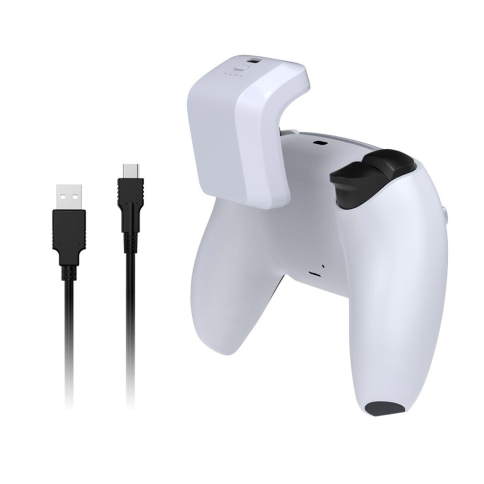Rechargeable Controller Battery Pack 1500Mah Fast Usb C Charging With Led Indicator And 10H Playtime White 9073542715436