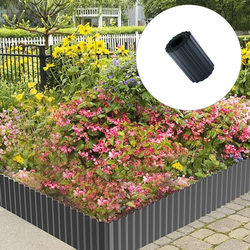 Easy To Install Corrugated Plastic Lawn Edging Garden Border 1