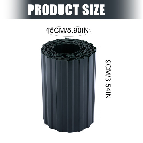Easy To Install Corrugated Plastic Lawn Edging Garden Border 2