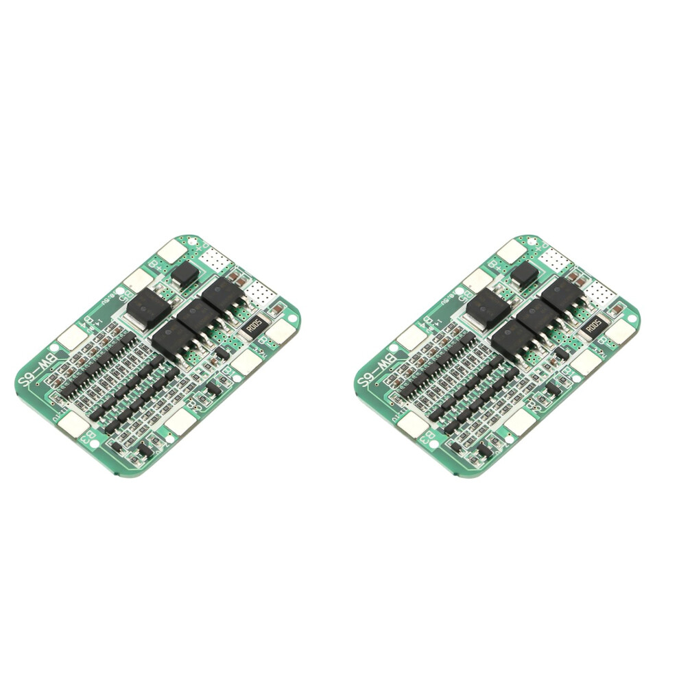 2Pcs 6S 25.5V Liion Battery Bms Protection Board With Overcharge And Overdischarge Safeguard 12A Module 9330225004844