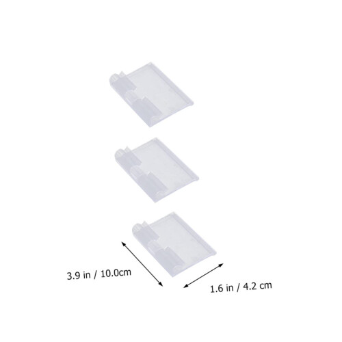 30pcs Transparent Shelf Labels  Tag Holders Durable Clear Display for Retail Shelves 1