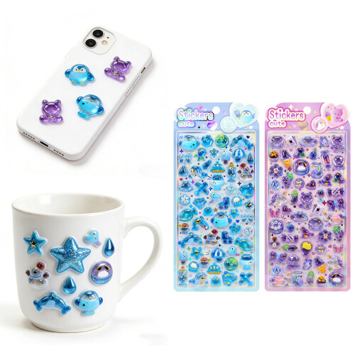 Animal Embossed Sticker For Scrapbooking Notebook Journal Phone 1