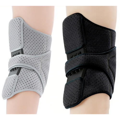 Kniebandage aus Polyester, geeignet für Kniebeugen, Joggen-grau 2