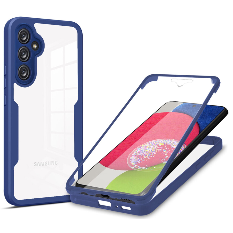 Samsung Galaxy A16 5G Case With Built-In Screen Protector Â Ultra-Thin, Crystal Clear, Shockproof Tpu Bumper, Blue 9365509567258