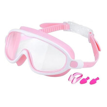 Children's Large Frame Waterproof and Anti Fog Swimming Goggles, 2025 Summer Wide View Swimming Goggles for Kids Boys Girls