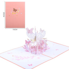 Felicitare 3D Pop Up - Felicitare Pop Up cu Flori de Hârtie, Felicitare de Primăvară/Vară pentru Mamă, Soție sau Prieten, Felicitare de